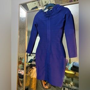 Beautiful blue Bandage tight material mini dress
